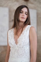 Robe de mariee en dentelle-Last Roses-Atelier Sylvie Mispouille